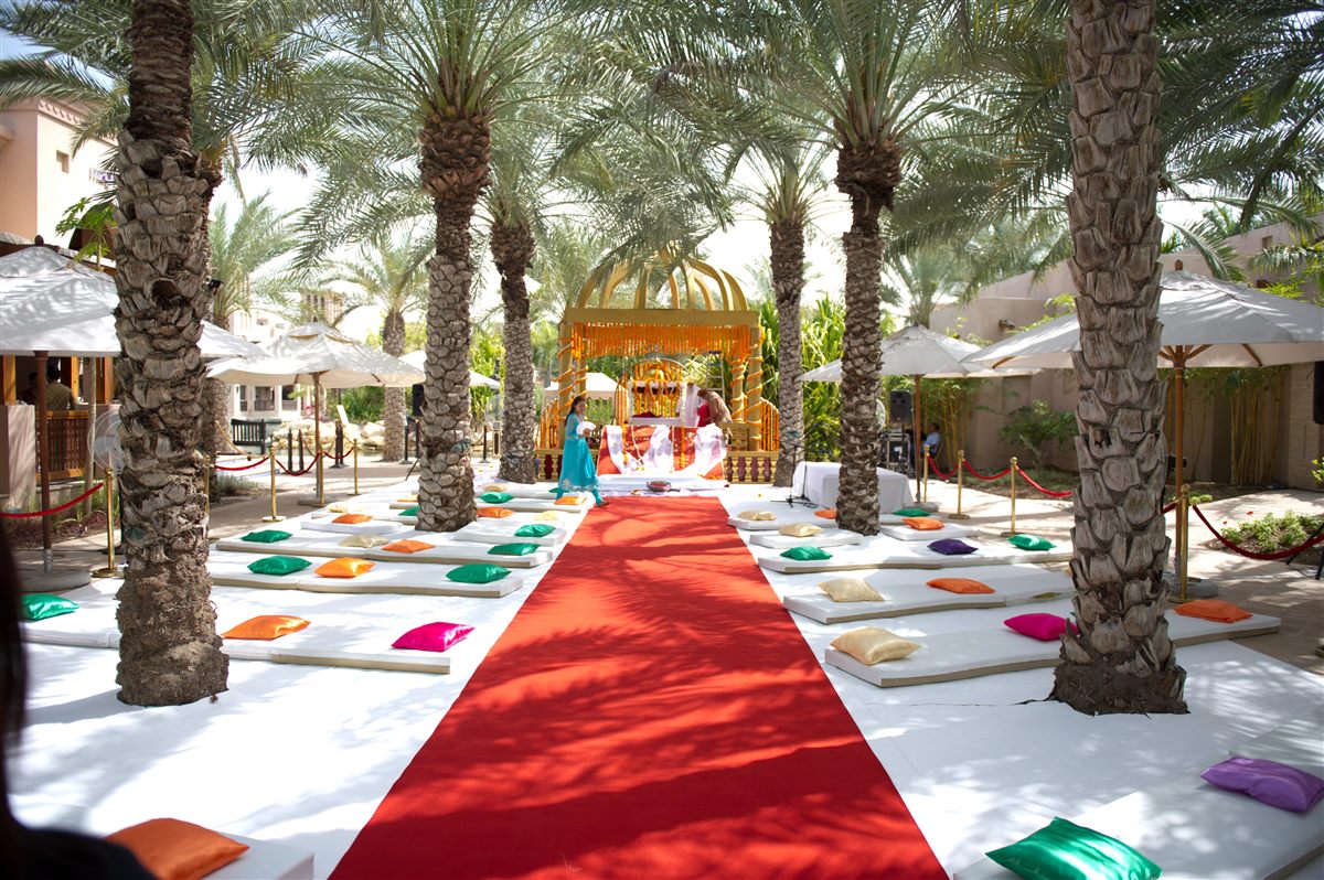 Sikh wedding through the palms at Madinat Jumeirah, Dubai