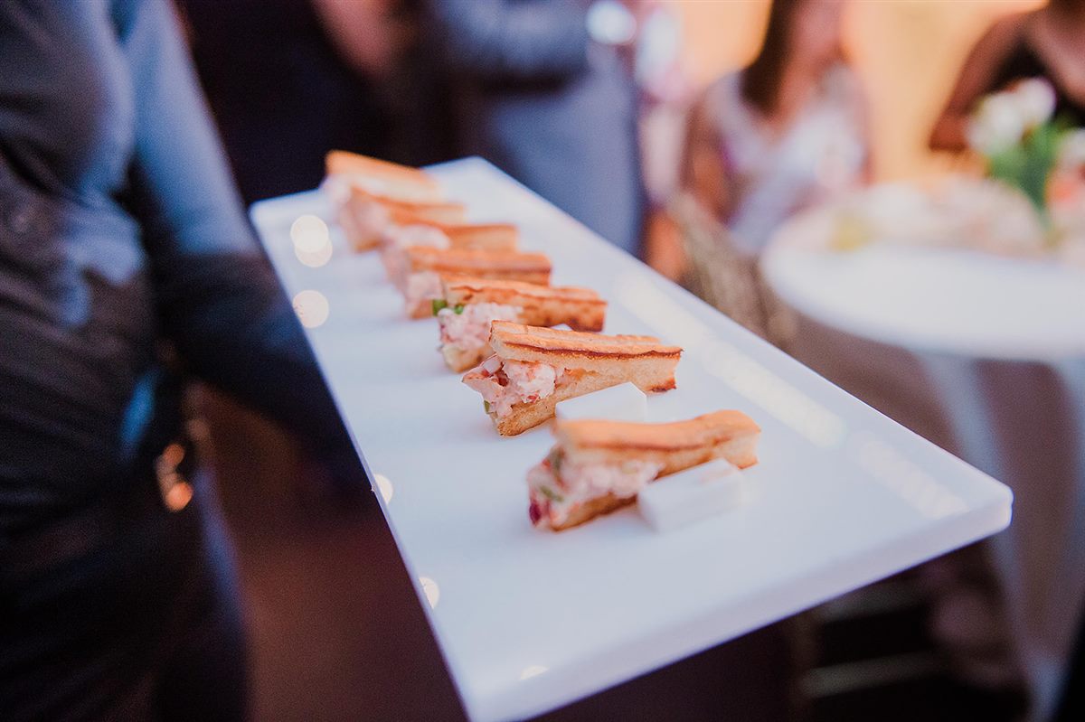 Canapés on the pass