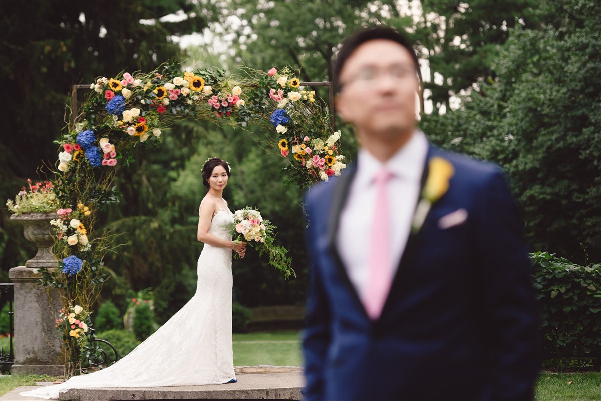 The arch in wildflower color