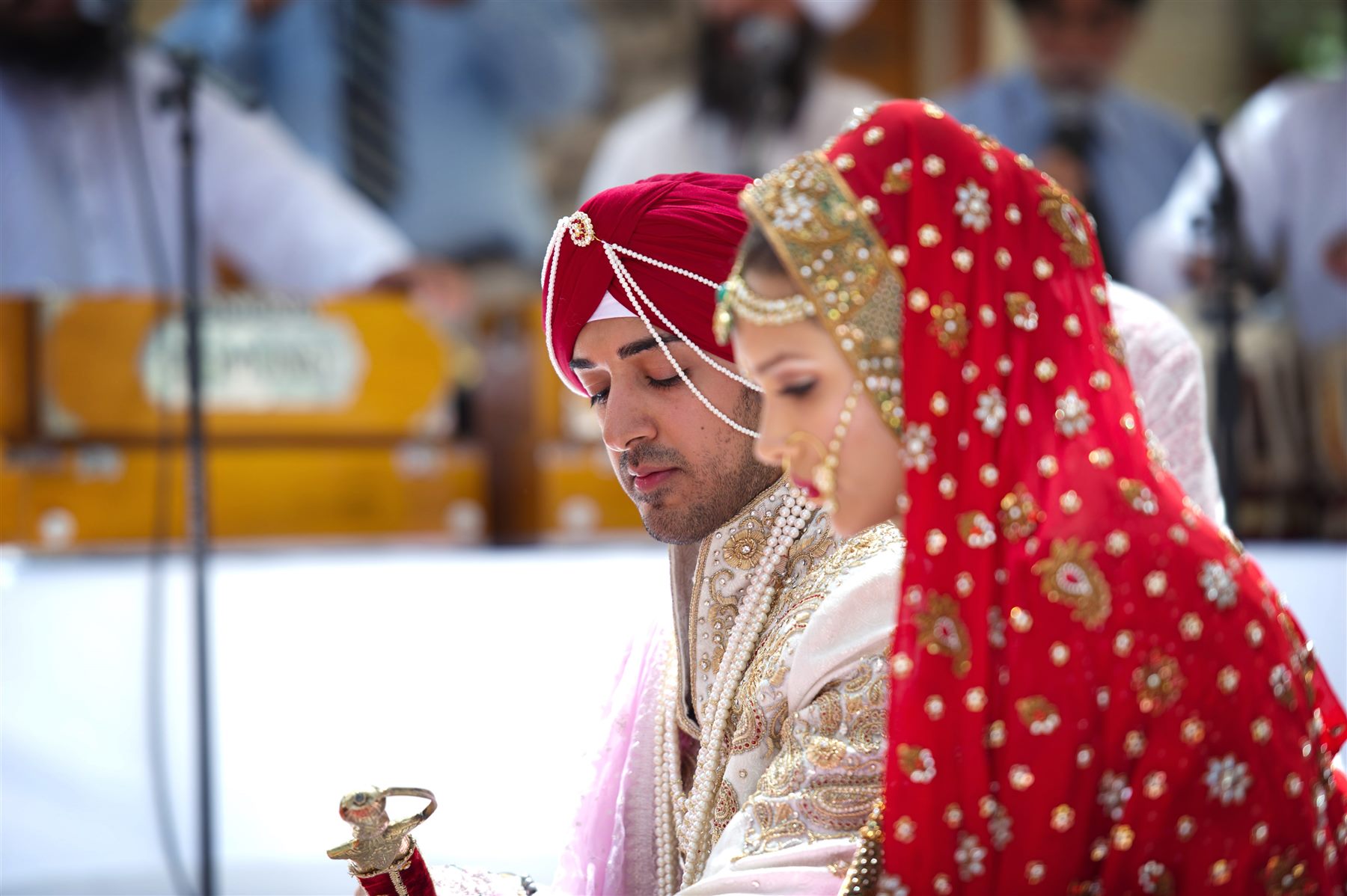 Seated for the ceremony