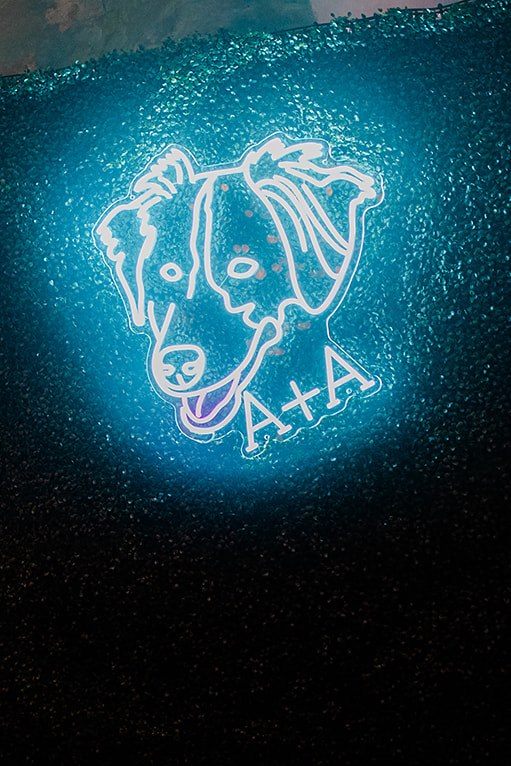A monogram in light