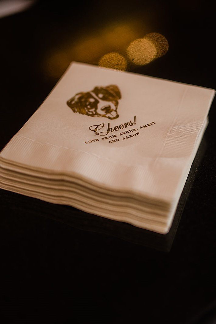Cheers from Asher, in gold foil